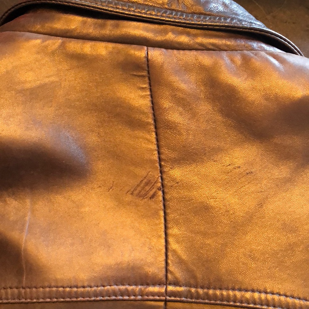 Men’s 3/4 Length Tannery West Brown Leather Jacket - Picture 6 of 6